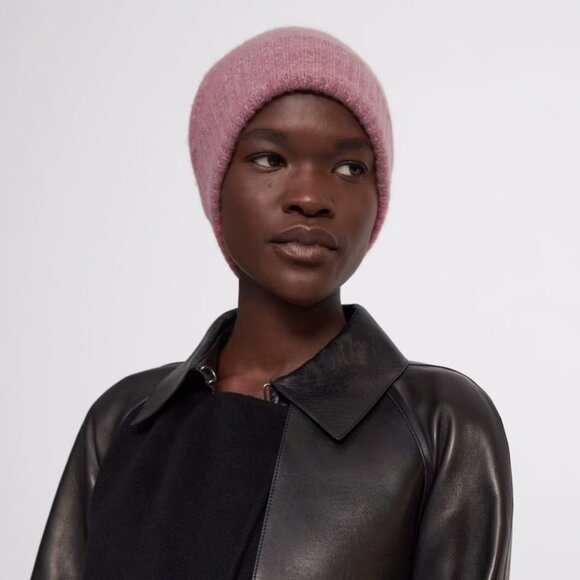 Theory Cashmere Hat and Scarf Set Mauve NEW NWT - Picture 9 of 10